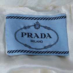 Prada Ivory Faux Fur Short Coat S