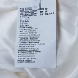 Prada Ivory Faux Fur Short Coat S