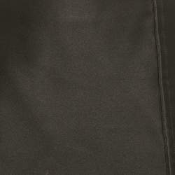 Pre Owned Prada Black Satin Long Drape Detail Mini Skirt S