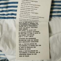 Pre Owned Prada Blue Striped Denim Hight Rise Jeans M Waist 26"