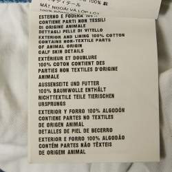 Pre Owned Prada Blue Striped Denim Hight Rise Jeans M Waist 26"