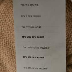 Pre Owned كارديجان برادا بيج صوف تريكو بأزرار كم طويل مقاس متوسط (ميديم)