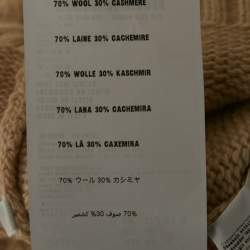 Pre Owned كارديجان برادا بيج صوف تريكو بأزرار كم طويل مقاس متوسط (ميديم)