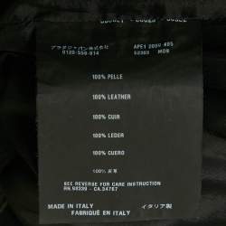 Pre Owned Prada Black Leather Skinny Pants M