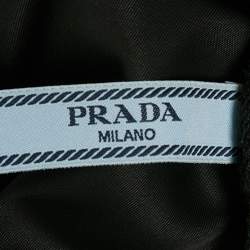 Pre Owned Prada Black Synthetic Pleated Short Skirt S