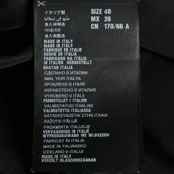 Pre Owned Prada Black Synthetic Pleated Short Skirt S