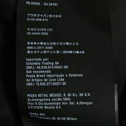 Pre Owned Prada Black Synthetic Pleated Short Skirt S