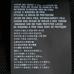 مملوكة مسبقًا Prada Black Cotton Knit Logo Embroidered Mini Dress M