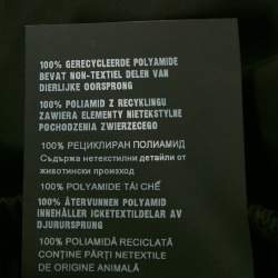 مملوكة مسبقًا Prada Black Re-Nylon Zipper Detail Maxi Skirt M