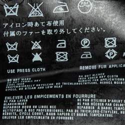 Pre Owned Prada Black Wool Mink Fur Collared Jacket S