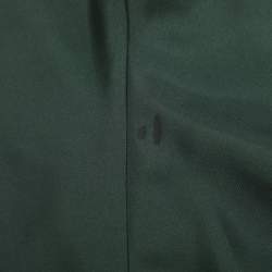 Pre Owned Prada Green Floral Silk Capri Pants M