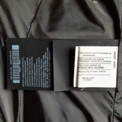 Pre Owned Prada Grey Nylon Fox Fur Trim Detail Quilted Down Jacket M