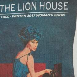 Pre Owned Prada Grey The Lion House Print Cotton Blend Sweatshirt XS 