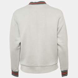 Pre Owned Prada Grey The Lion House Print Cotton Blend Sweatshirt XS 