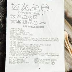 Pre Owned Prada Multicolor Floral Printed Cotton Lace Trim Tiered Mini Skirt L