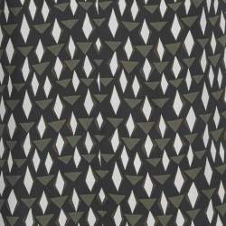 Pre Owned Prada Navy Blue Printed Silk Blouse S