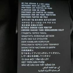 مملوكة مسبقًا قميص برادا حرير أسود برباط كروشيه متوسط الطول مقاس صغير