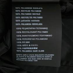 Pre Owned Prada Black Re-Nylon Zip-Up Hooded Jacket S