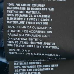 Pre Owned Prada Blue Logo Applique Synthetic Shorts M