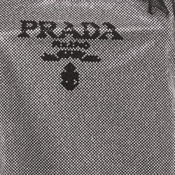 Pre Owned Prada Black Rhinestone Embellished Tie-Up Sleeve Mini Dress XS