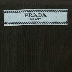 Pre Owned Prada Black Re-Nylon Bandeau Bra Top M