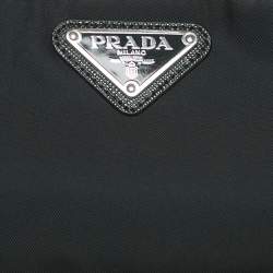 Pre Owned Prada Black Re-Nylon Bandeau Bra Top M