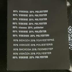 Pre Owned Prada Black Cut-Out Jersey High Neck Sweater S