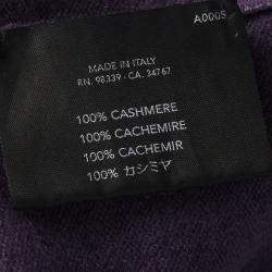 Prada Purple Cashmere Sleeveless Sweater S