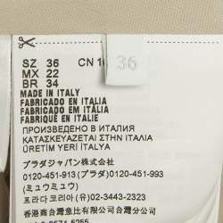 مملوكة مسبقًا Prada Beige Cotton Blend Jacket XS