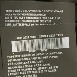 Pre Owned Prada Re-Nylon Black Synthetic Triangle Logo Plaque  Hooded Long Zip -Up Coat S 