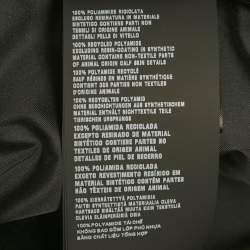 مملوكة مسبقًا Prada Black Re-Nylon Logo Patch Pinafore Mini Dress M