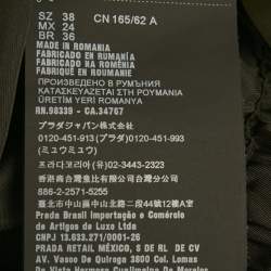 مملوكة مسبقًا شورت برادا نايلون مثلث الجيب أسود مقاس صغير - سمول