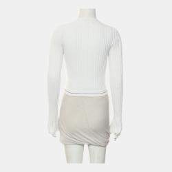 Pre Owned Prada Ribbed Logo Sweater