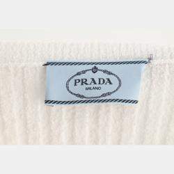 Pre Owned Prada Ribbed Logo Sweater