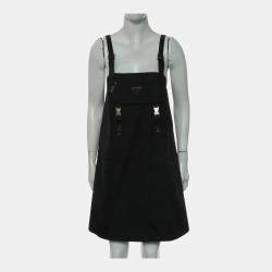 Pre Owned Prada Re-Nylon Black Sleeveless Gabardine Dress