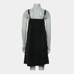 Pre Owned Prada Re-Nylon Black Sleeveless Gabardine Dress