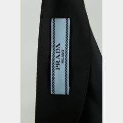 Pre Owned Prada Re-Nylon Black Sleeveless Gabardine Dress