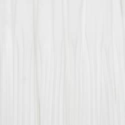 Pre Owned Prada White Chiffon Pleated Midi Skirt M