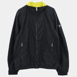 Pre Owned Prada Reversible Jacket Black Yellow #48