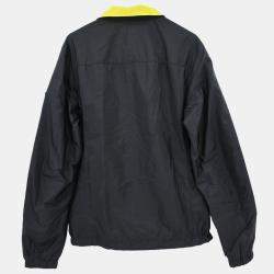 Pre Owned Prada Reversible Jacket Black Yellow #48