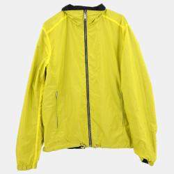 Pre Owned Prada Reversible Jacket Black Yellow #48
