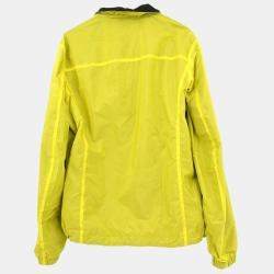 Pre Owned Prada Reversible Jacket Black Yellow #48