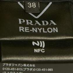 مملوكة مسبقًا Prada Black Re-Nylon Logo Triangle Shorts S