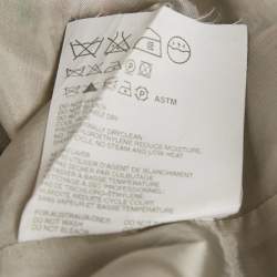 مملوكة مسبقًا تنورة برادا طول ركبة حرير طباعة بيزلي رمادي مقاس وسط (ميديم)