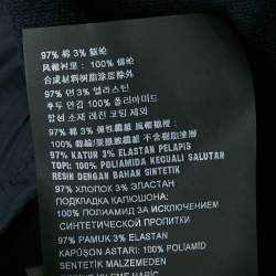 Pre Owned بلوفر كحلي بقلنسوة بسحاب من القطن من برادا مقاس وسط