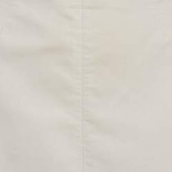 مملوكة مسبقًا تنورة برادا ميدي مزيج فيسكوز بتطبيق ثلاثي الشعار رمادي صغيرة (سمول)