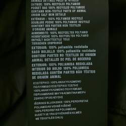 Pre Owned بنطلون رياضي برادا نايلون أسود بشعار مثلث مقاس صغير - سمول