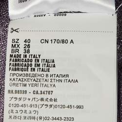 Pre Owned كاردينجان برادا نسيج لوريكس أرجواني فاتح مقاس صغير