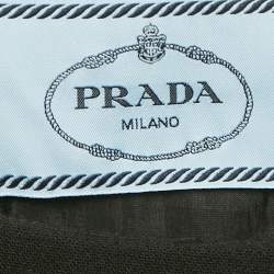 مملوكة مسبقًا Prada Black Wool Embellished Mini Dress M