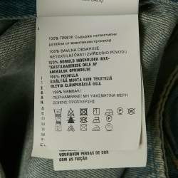 Pre Owned Prada Blue Washed Denim Playsuit M